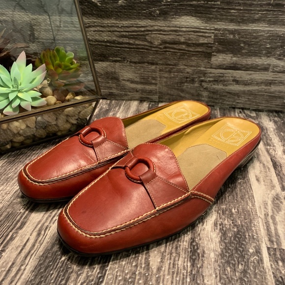 Cole Haan Red Mule Slipper Slide Nike Air Shoes - Picture 3 of 7